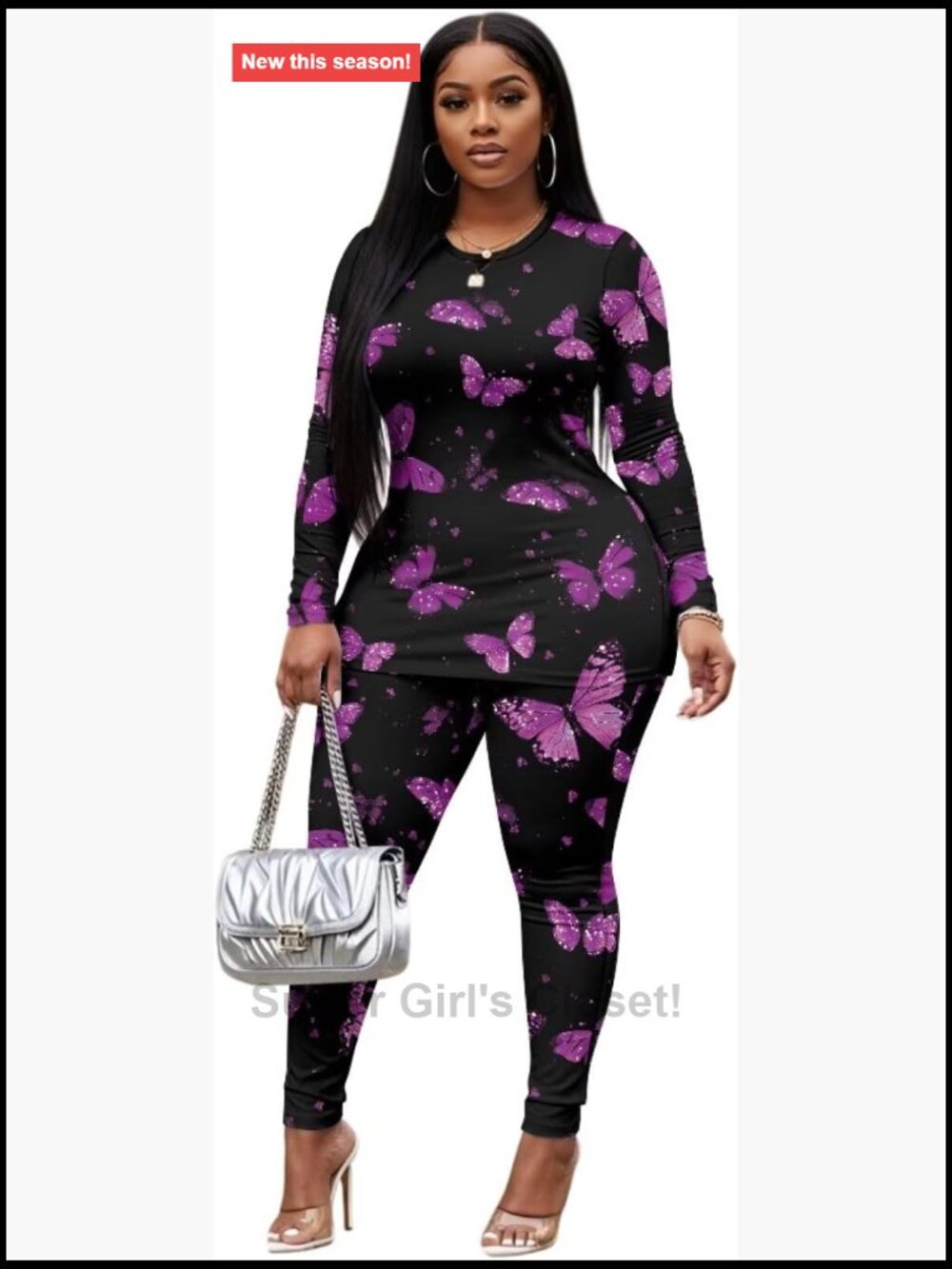 Long Sleeve Bodycon Tracksuit 2 Piece Set Jogger Athletic S-5XL